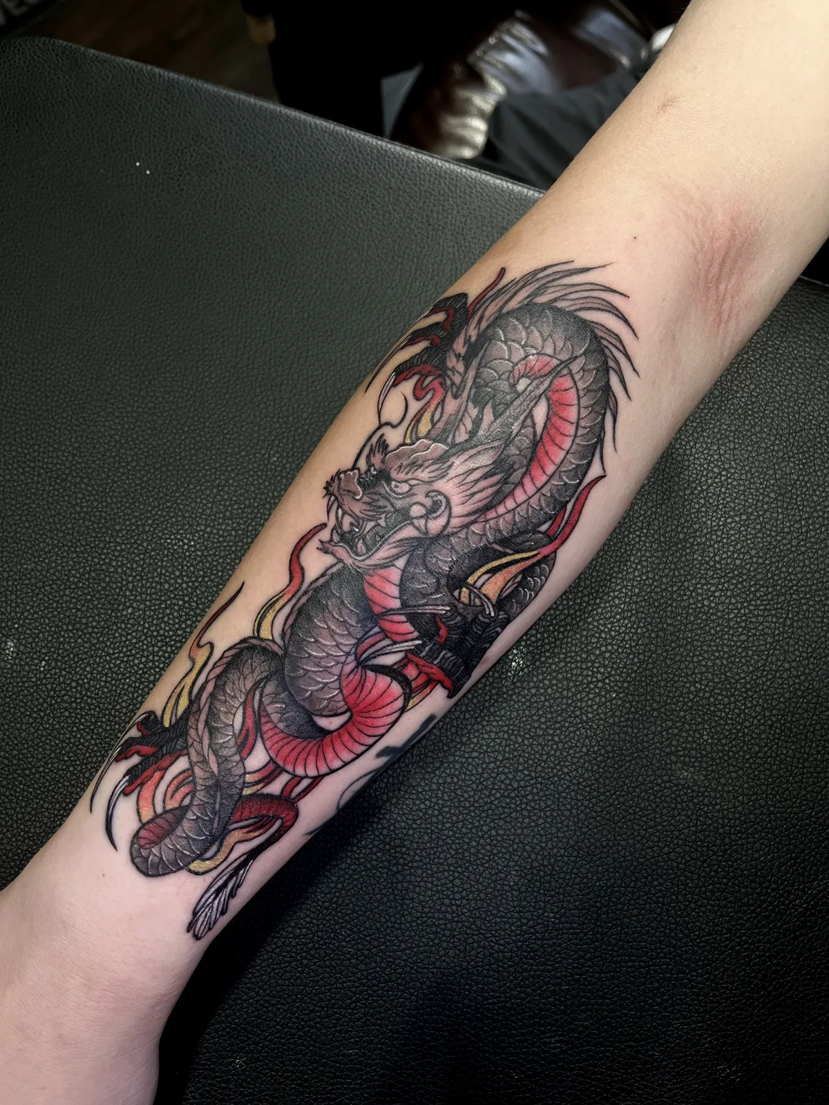 Tattoo detail, Yawan Tattoo Studio Bangkok