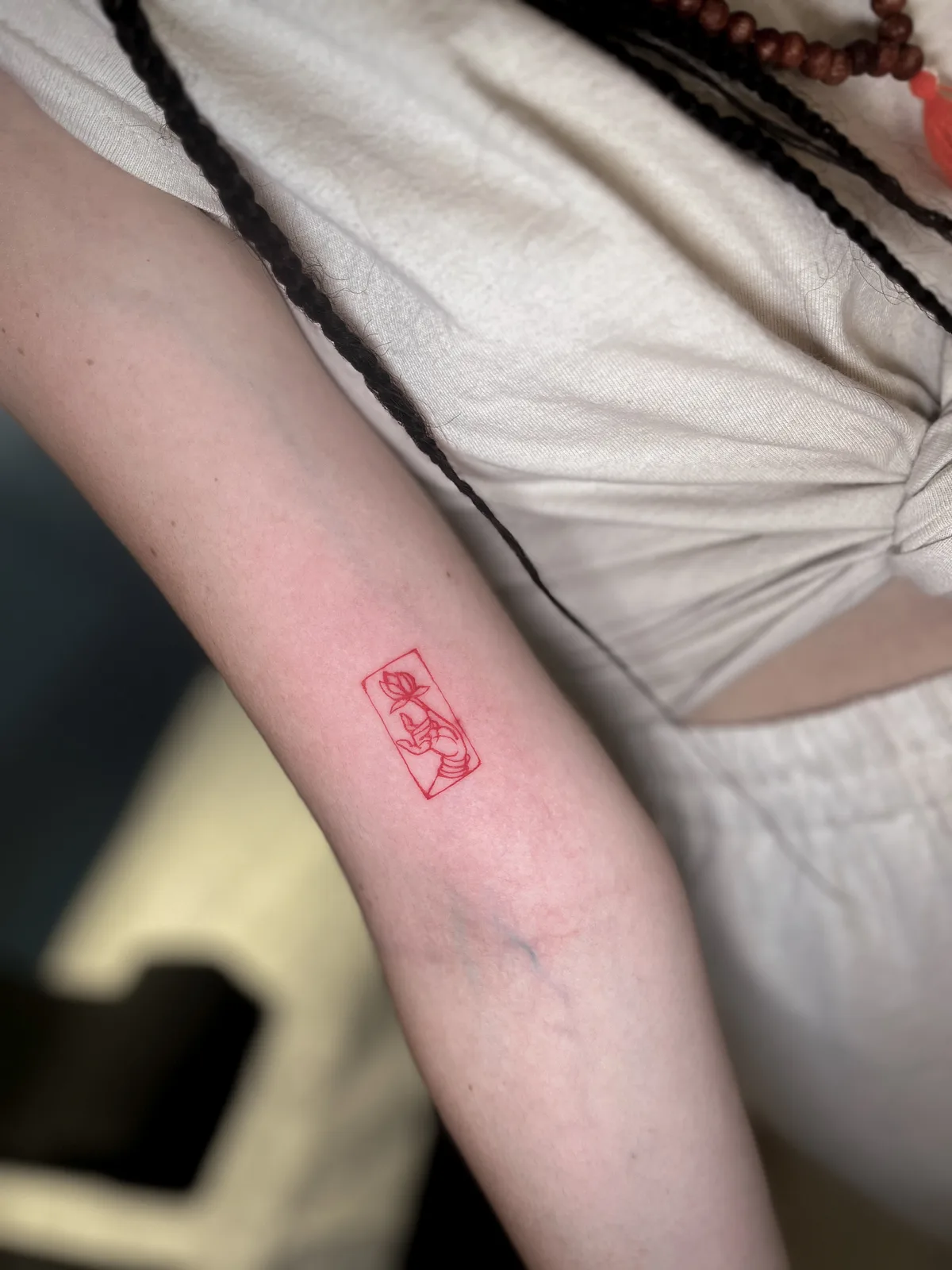 Minimalist tattoo by Yawan Tattoo Studio Bangkok