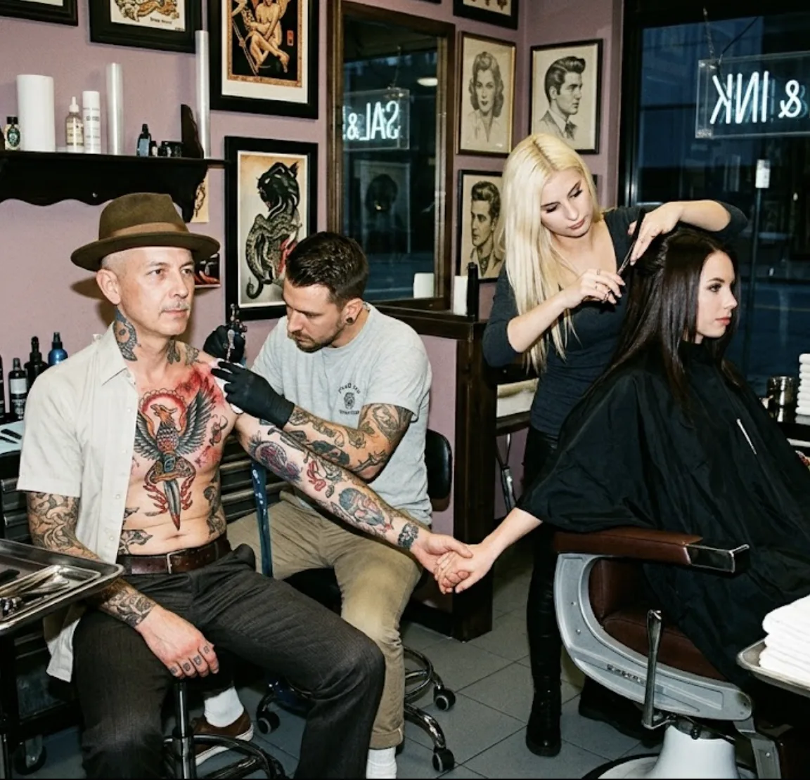 His and hers experience, Yawan Tattoo Studio Bangkok