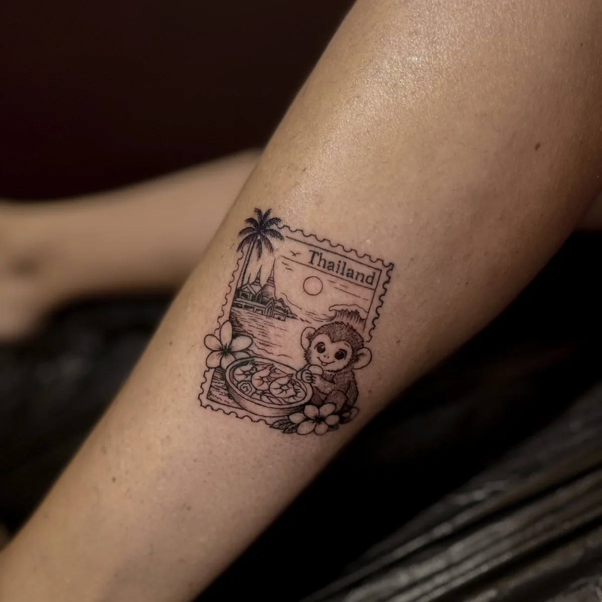 Minimalist tattoo Bangkok, Yawan Tattoo Studio
