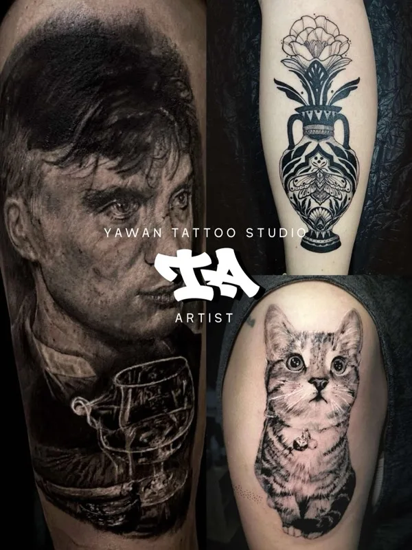 Ta, tattoo artist, Yawan Tattoo Studio Bangkok