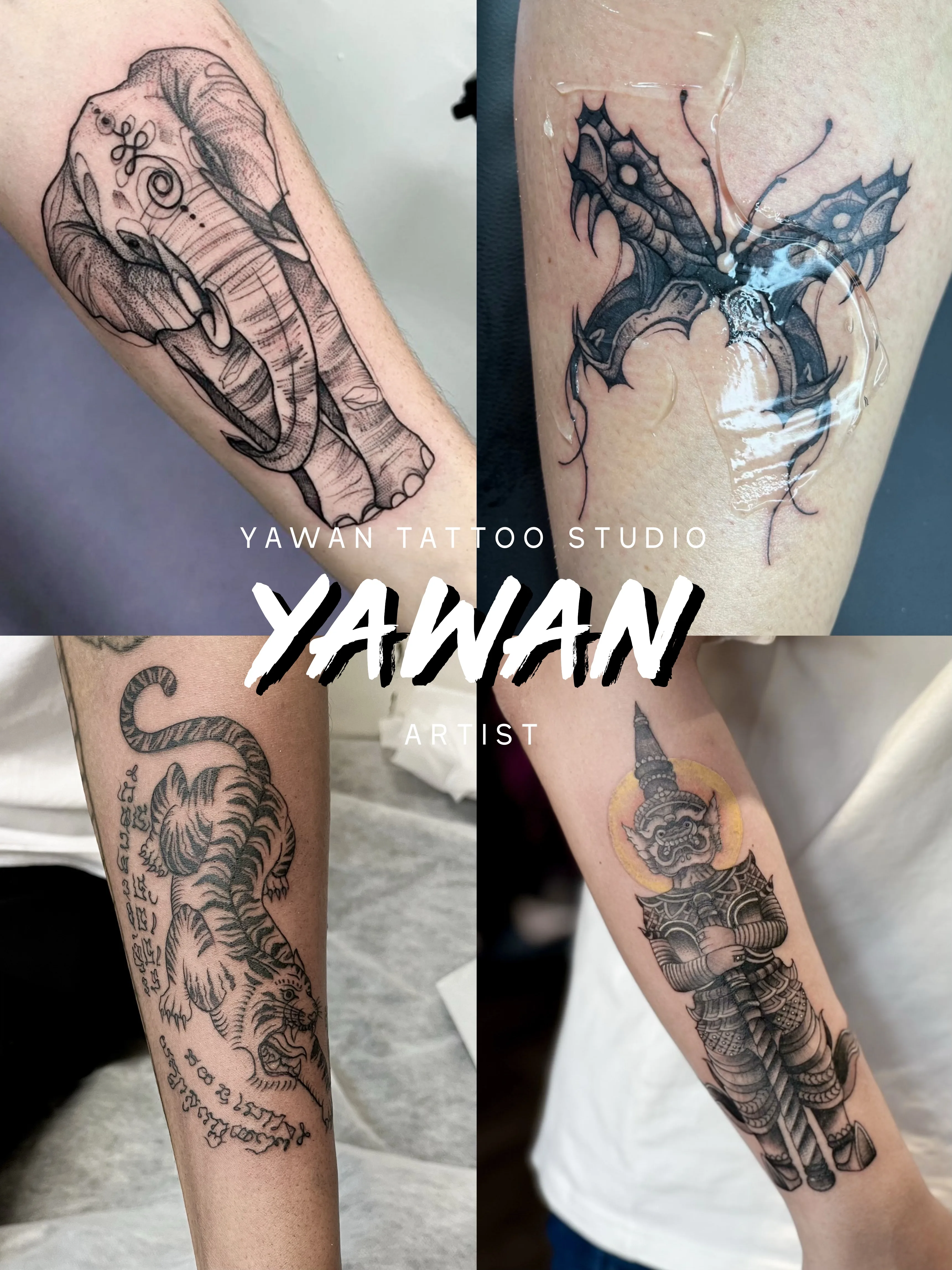 Yawan, lead artist and owner, Yawan Tattoo Studio Bangkok