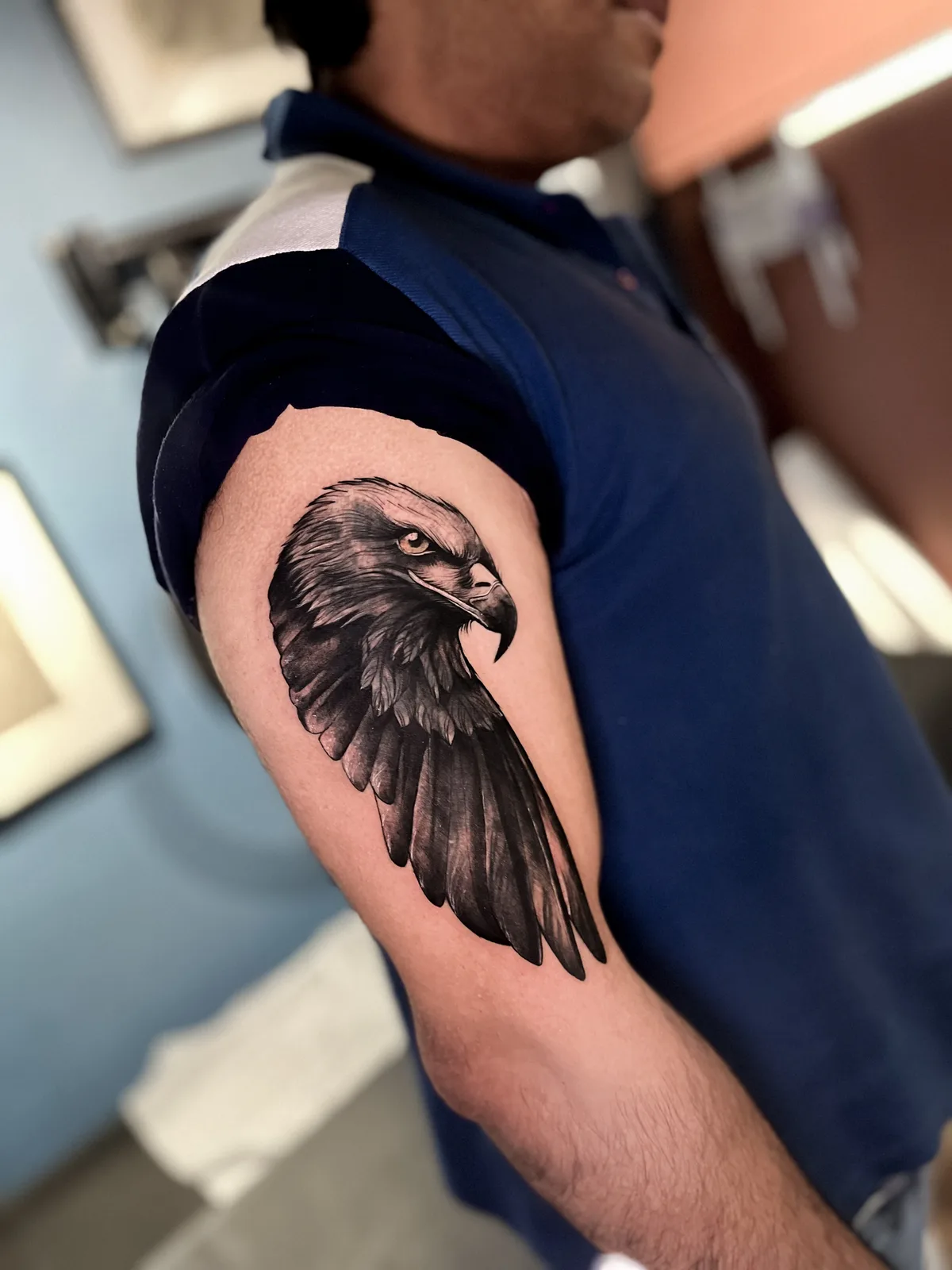 Blackwork tattoo Bangkok, bold ink by Yawan Tattoo Studio