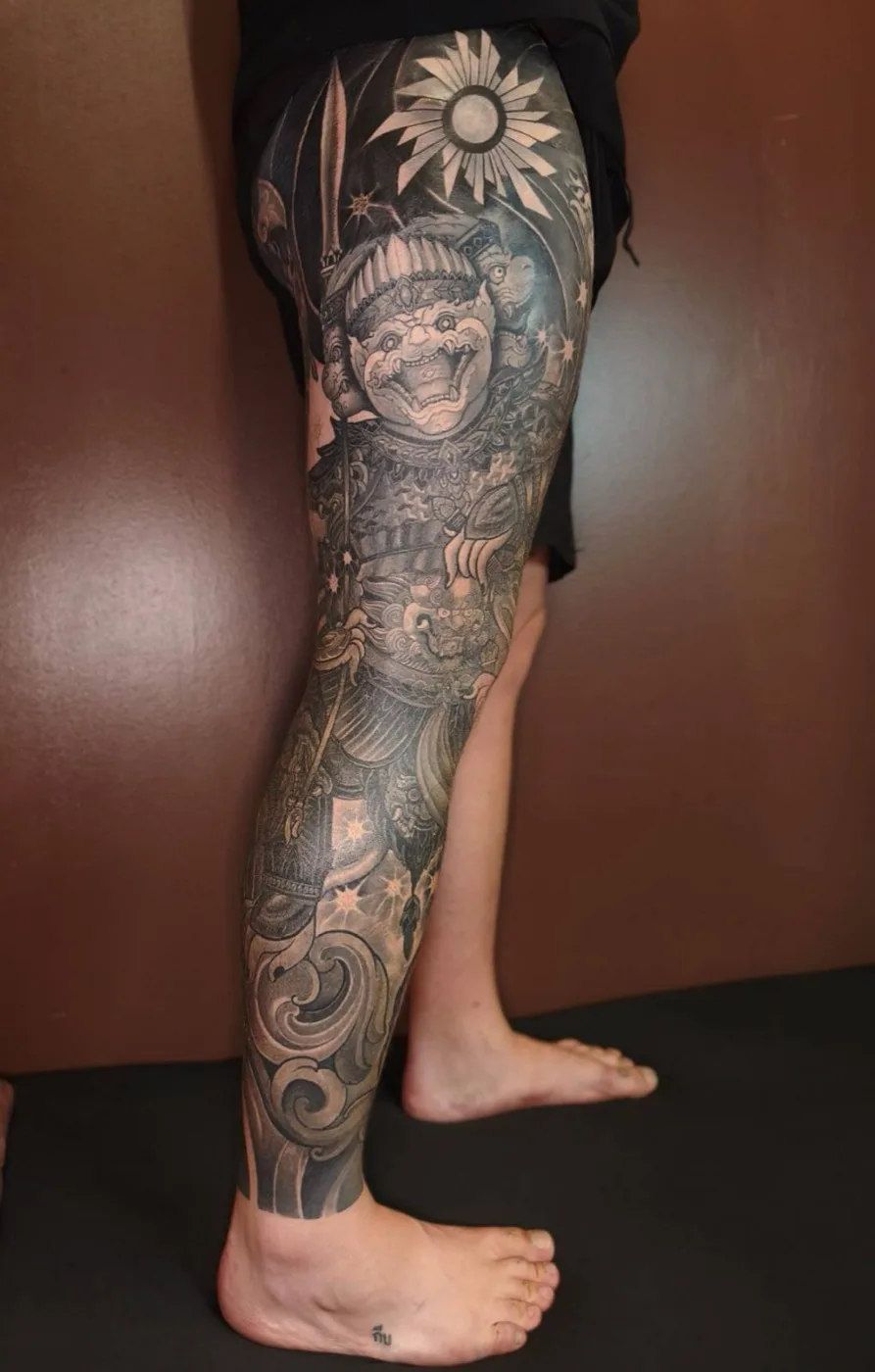 Neo-traditional tattoo Bangkok, Yawan Tattoo Studio
